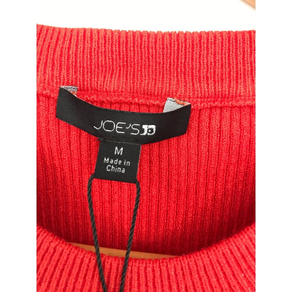 Joe's The Daria Ribbed Tank Top Valiant Poppy Red Size Medium New - Picture 3 of 4